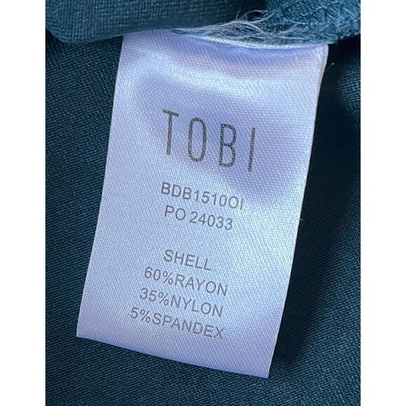 Tobi Caged Side Cutout Halter Bodycon Midi Dress, Size Medium - Picture 10 of 15